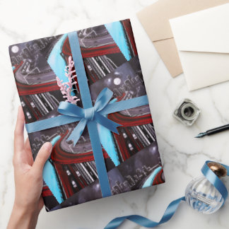 Suspended over the Blue Painting by Alfred Fox Wrapping Paper