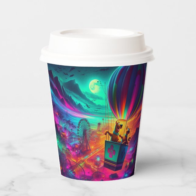 Suspended Over The Scream Park Paper Cups (Front)