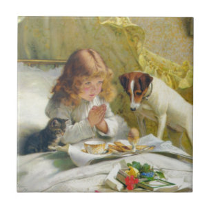 Suspense by Charles Burton Barber Ceramic Tile