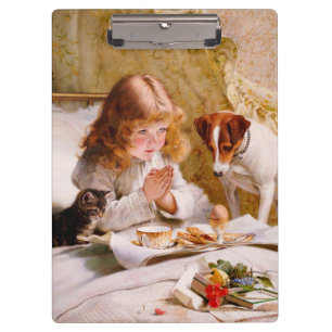 Suspense by Charles Burton Barber Clipboard
