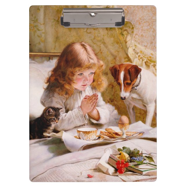 Suspense by Charles Burton Barber Clipboard (Front)