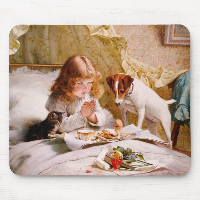 Suspense by Charles Burton Barber Mouse Pad (Front)