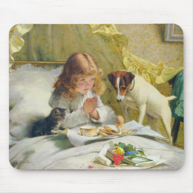 Suspense by Charles Burton Barber Mouse Pad (Front)