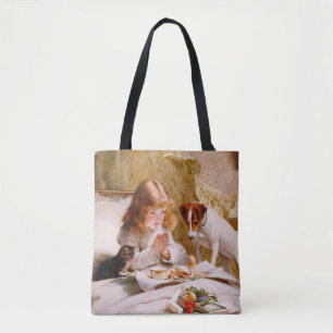Suspense by Charles Burton Barber Tote Bag
