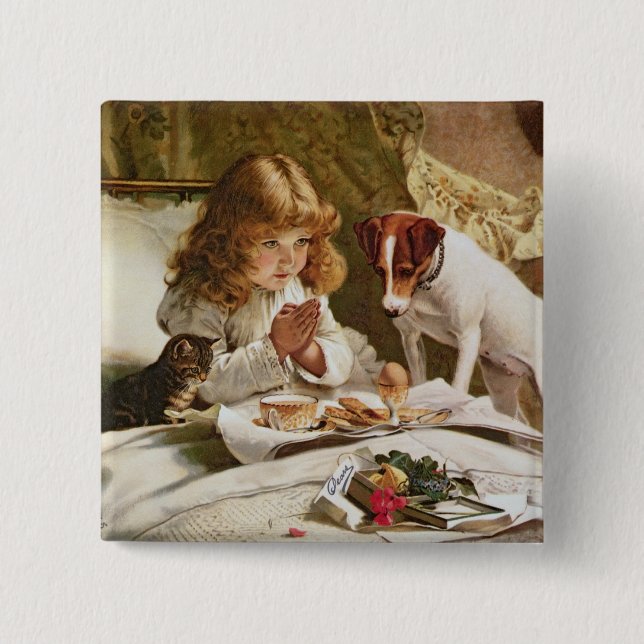 Suspense, poster 15 cm square badge (Front)