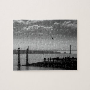 Suspension Bridge in Lisbon Jigsaw Puzzle