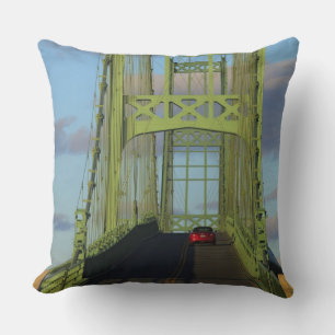 Suspension bridge onto Little Deer Isle Cushion
