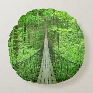 Suspension Bridge Round Cushion