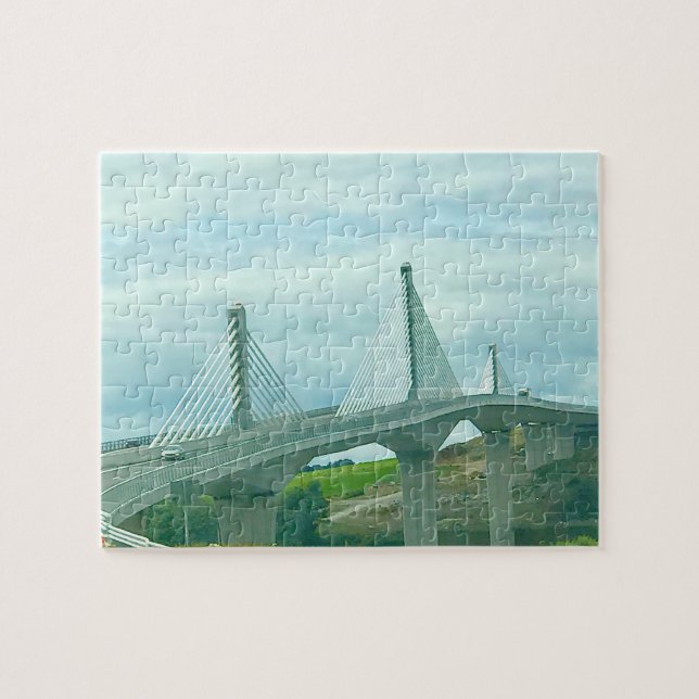 Suspension Bridge Waterford Ireland. Jigsaw Puzzle (Horizontal)