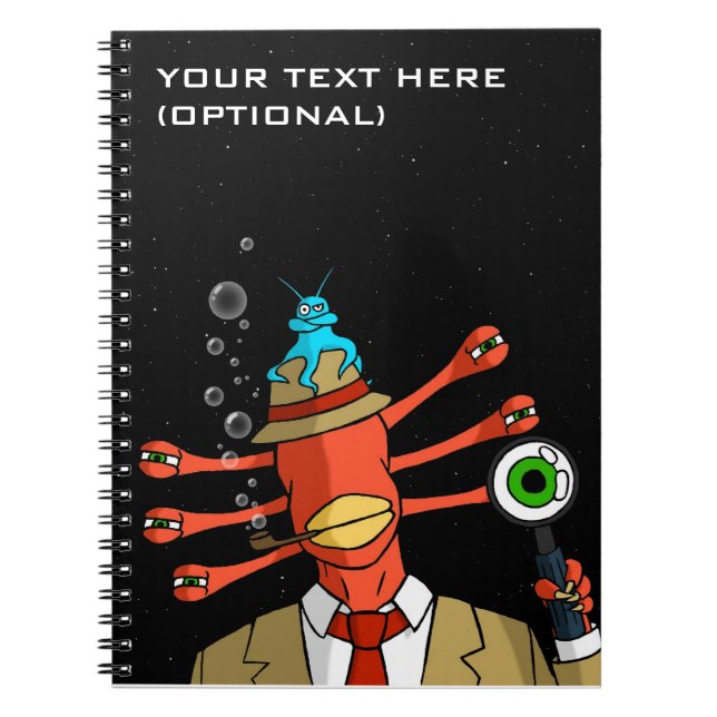 "Suspicious Alien" Notebook (Front)