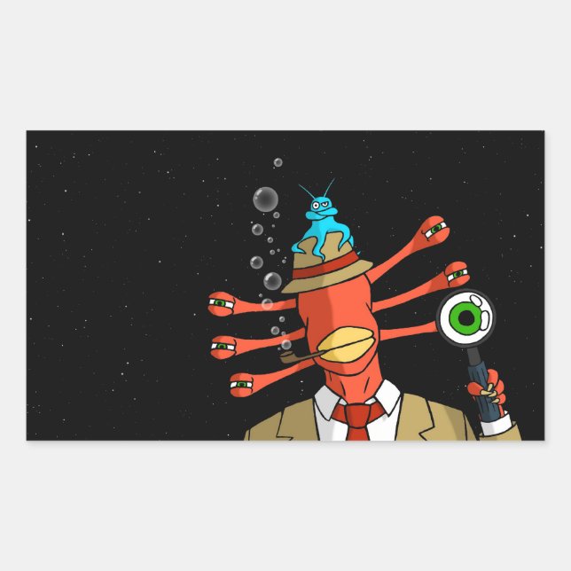 "Suspicious Alien" Sticker (Front)