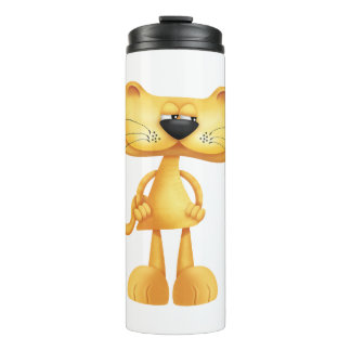 Suspicious Cat Thermal Tumbler