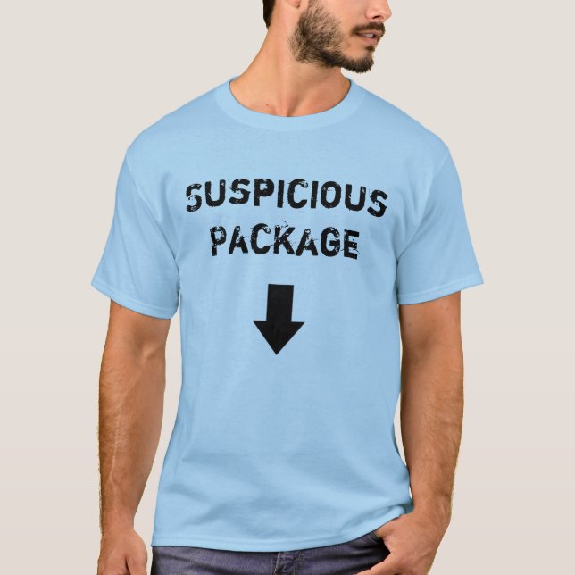 Suspicious Package T-Shirt (Front)