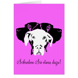 Süße Dogge in weiß