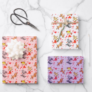Susse Tierbabys Wrapping Paper Sheet