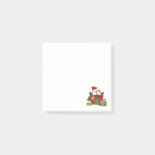 Süßer Pinguin wünscht frohe Weihnachten Postkarte Post-it Notes