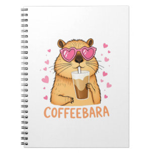 Süßes Capybara mag Kaffee Coffeebara Notebook