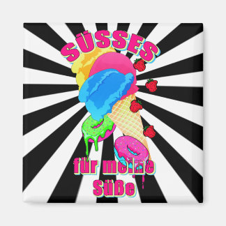 SÜSSES für meinen Süßen Eis Doughnut Blaubeeren  Magnet