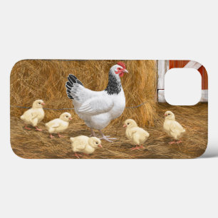 Sussex Chicken Mama Hen and Chicks iPhone 13 Case