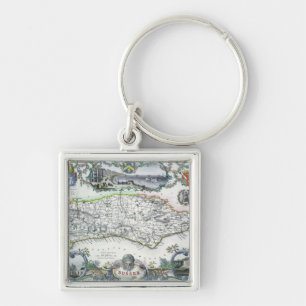 Sussex, engraved by W. Schmollinger Key Ring