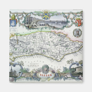 Sussex, engraved by W. Schmollinger Magnet
