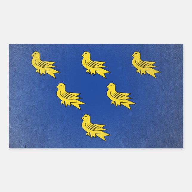 Sussex Rectangular Sticker (Front)