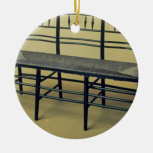 Sussex rush-seated chair (wood and rush) ceramic ornament