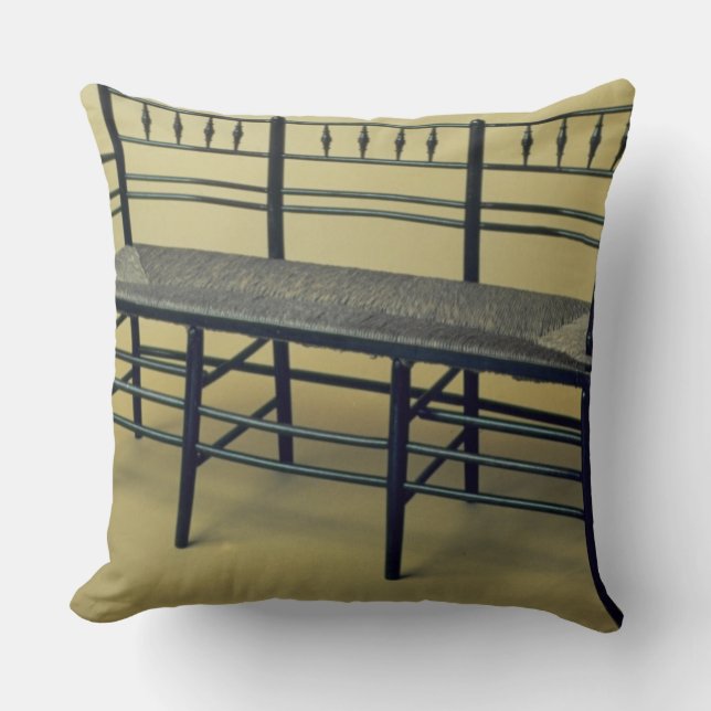 Sussex rush-seated chair (wood and rush) cushion (Front)