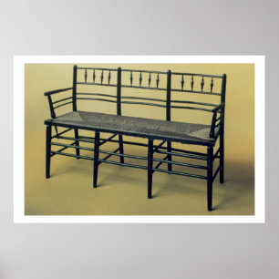 Sussex rush-seated chair (wood and rush) poster