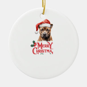 Sussex Spaniel Christmas Ceramic Ornament