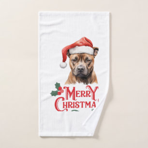 Sussex Spaniel Christmas Hand Towel
