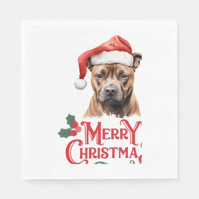 Sussex Spaniel Christmas   Napkin (Front)