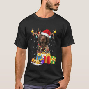 Sussex Spaniel Dog Reindeer Santa Hat Dogs Pyjamas T-Shirt