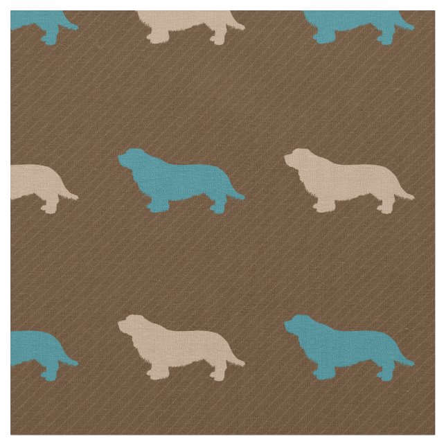 Sussex Spaniel Fabric (Close Up)