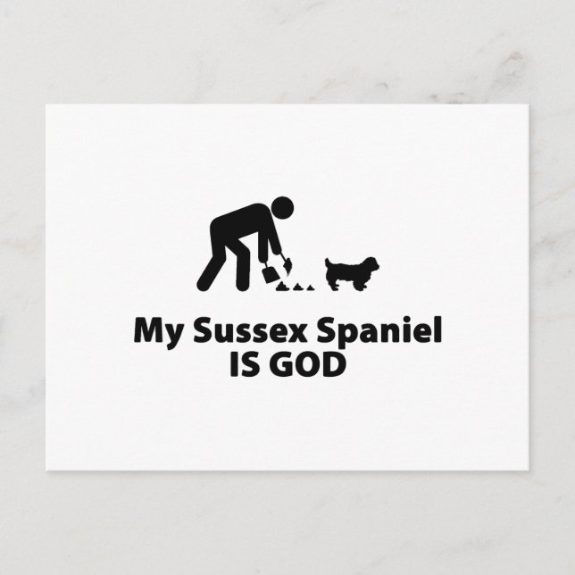 Sussex Spaniel Postcard (Front)