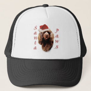 Sussex Spaniel Santa Paws Trucker Hat