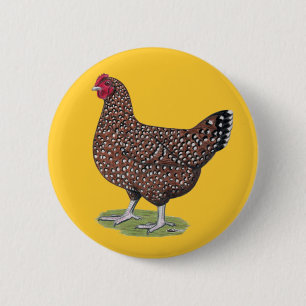 Sussex: Speckled Hen 6 Cm Round Badge