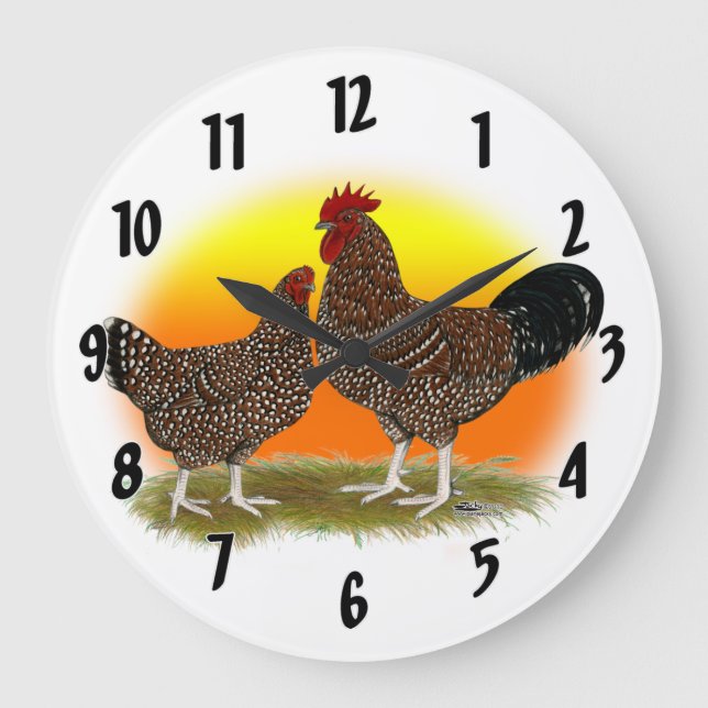 Sussex Sunrise Large Clock (Front)