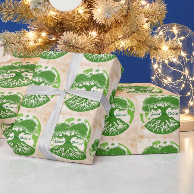 "Sustain The Earth" Wrapping Paper (Holidays)