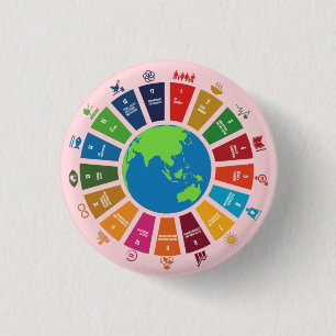 Sustainability Goals Advocacy Community Action 3 Cm Round Badge