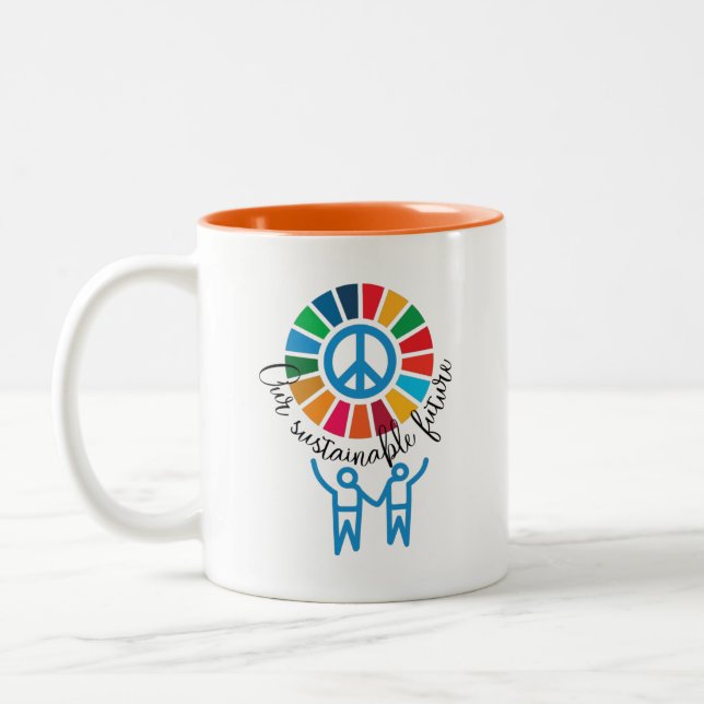 Sustainability Warrior Coffee Cup -Dishwasher Safe (Left)