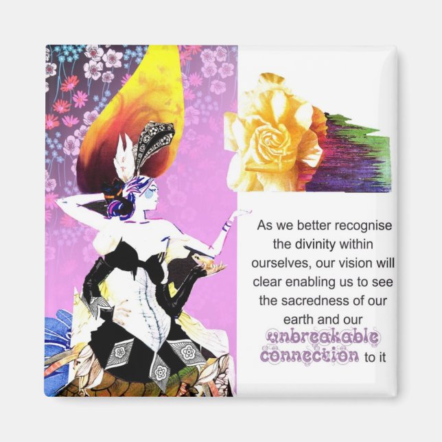 Sustainable Connection Magnet, Rebecca Tedder Magnet (Front)