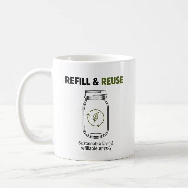 Sustainable Living Coffee Mug (Left)