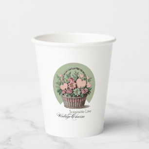 Sustainable Love, Vintage Charm Paper Cups
