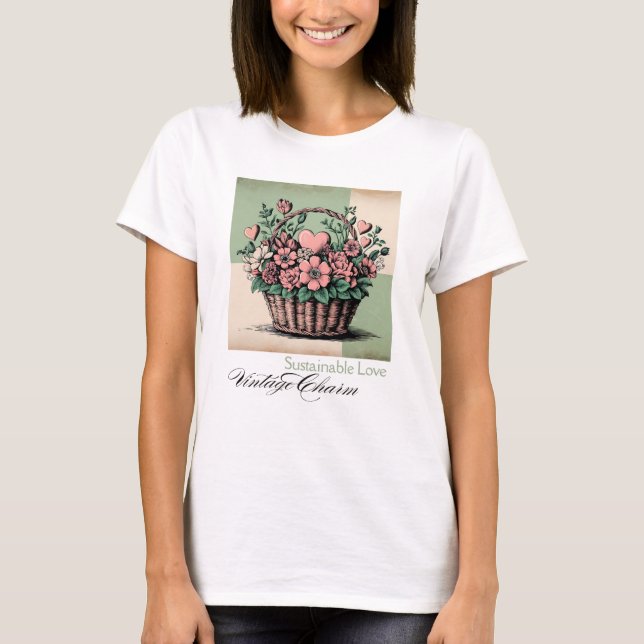 Sustainable Love, Vintage Charm T-Shirt (Front)