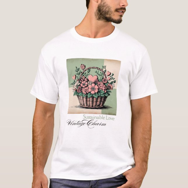 Sustainable Love, Vintage Charm T-Shirt (Front)