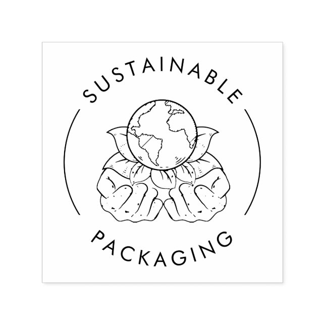 Sustainable Packaging | Ecological Business Self-inking Stamp (Design)
