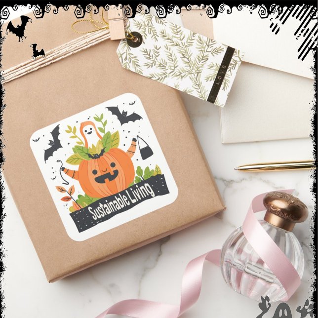 SustainableLiving | ExDesigner | Halloween Square Sticker (Creator Uploaded)