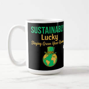 Sustainably Lucky Earth Eco-Friendly Green Living Coffee Mug