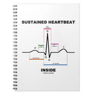 Sustained Heartbeat Inside (ECG/EKG) Notebook